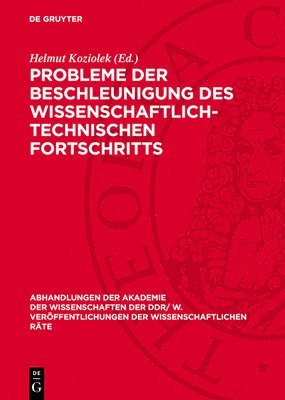 bokomslag Probleme der Beschleunigung des wissenschaftlich-technischen Fortschritts