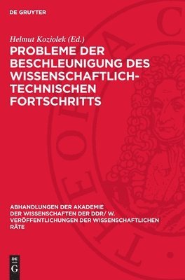 Probleme der Beschleunigung des wissenschaftlich-technischen Fortschritts 1