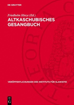 Friedhelm Hinze - Altkaschubisches Gesangbuch, Inbunden
