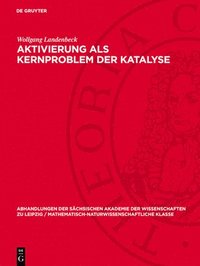 bokomslag Aktivierung als Kernproblem der Katalyse