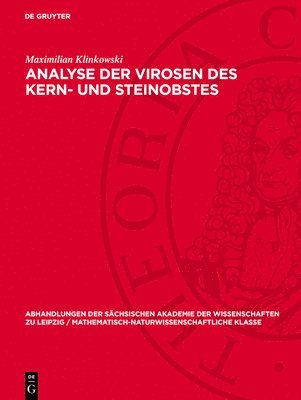 bokomslag Analyse der Virosen des Kern- und Steinobstes