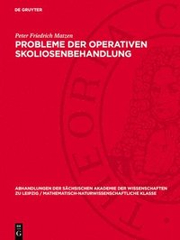 bokomslag Probleme der operativen Skoliosenbehandlung