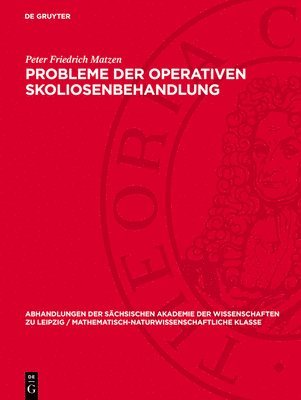 Probleme der operativen Skoliosenbehandlung 1