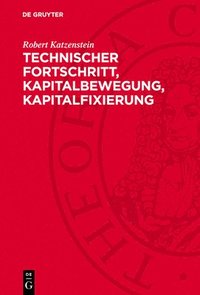 bokomslag Technischer Fortschritt, Kapitalbewegung, Kapitalfixierung