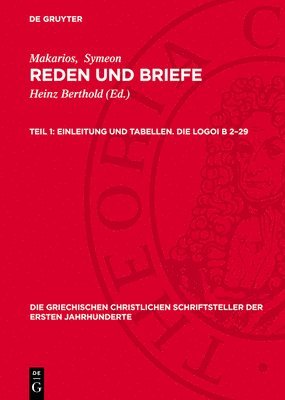 bokomslag Einleitung und Tabellen. Die Logoi B 2-29