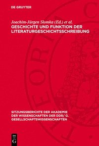 bokomslag Geschichte Und Funktion Der Literaturgeschichtsschreibung: Vorträge Des Krauss-Kolloquiums II "Geschichte Und Funktion Der Literaturgeschichtsschreibu