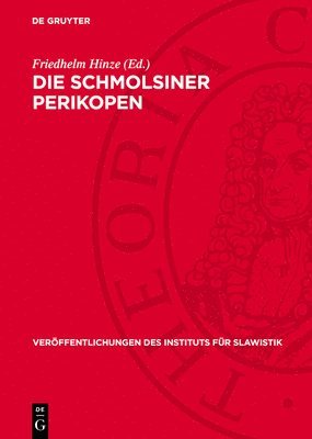 Friedhelm Hinze - Die Schmolsiner Perikopen, Inbunden