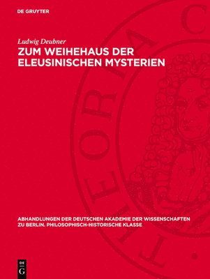 bokomslag Zum Weihehaus Der Eleusinischen Mysterien