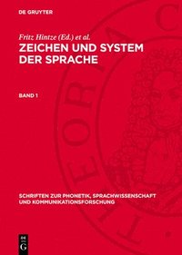 bokomslag Zeichen Und System Der Sprache. Band 1