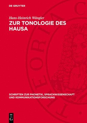 bokomslag Zur Tonologie Des Hausa