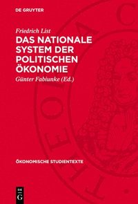 bokomslag Das Nationale System Der Politischen Ökonomie