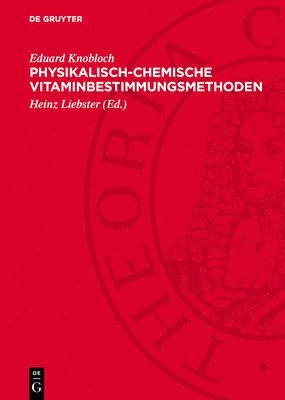 bokomslag Physikalisch-Chemische Vitaminbestimmungsmethoden