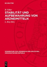 bokomslag Stabilität Und Aufbewahrung Von Arzneimitteln