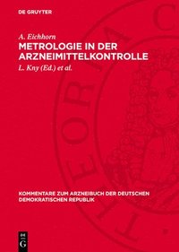 bokomslag Metrologie in Der Arzneimittelkontrolle