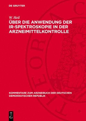 bokomslag Über Die Anwendung Der Ir-Spektroskopie in Der Arzneimittelkontrolle