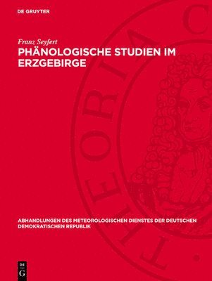 bokomslag Phänologische Studien Im Erzgebirge