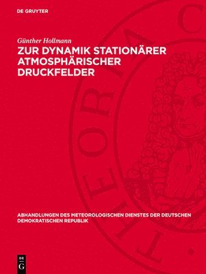 bokomslag Zur Dynamik Stationärer Atmosphärischer Druckfelder