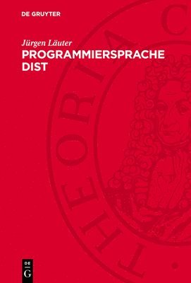 Jürgen Läuter - Programmiersprache Dist, Inbunden