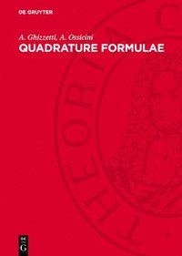 bokomslag Quadrature Formulae