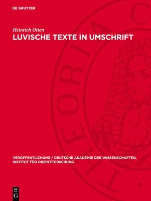 Heinrich Otten - Luvische Texte in Umschrift, Inbunden
