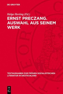 bokomslag Ernst Preczang. Auswahl Aus Seinem Werk