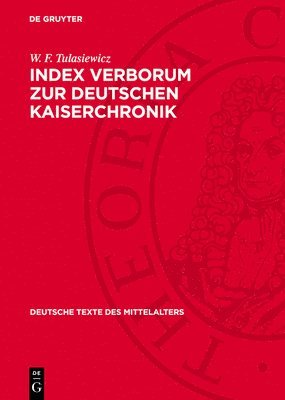 Index Verborum Zur Deutschen Kaiserchronik 1