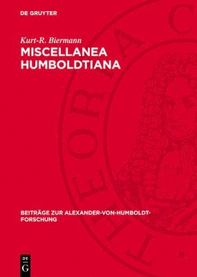 bokomslag Miscellanea Humboldtiana