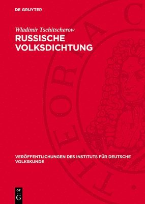 Wladimir Tschitscherow - Russische Volksdichtung, Inbunden
