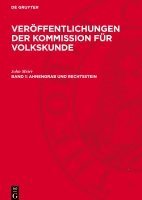 Ahnengrab Und Rechtsstein: Untersuchungen Zur Deutschen Volkskunde Und Rechtsgeschichte