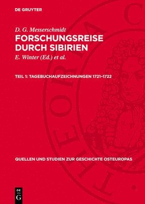 D. G. Messerschmidt - Tagebuchaufzeichnungen 1721-1722, Inbunden