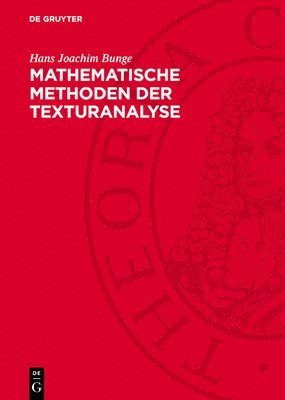 bokomslag Mathematische Methoden Der Texturanalyse