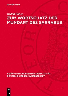 bokomslag Zum Wortschatz Der Mundart Des Sarrabus: (Südostsardinien)