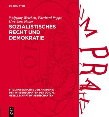 bokomslag Sozialistisches Recht Und Demokratie