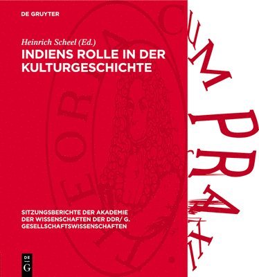 bokomslag Indiens Rolle in Der Kulturgeschichte: Dem Wirken Walter Rubens Gewidmet