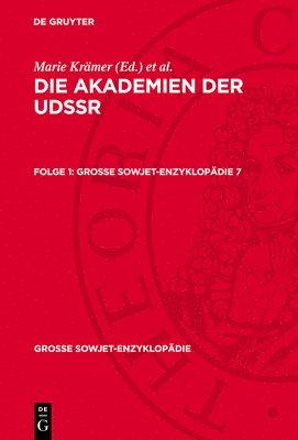bokomslag Die Akademien Der Udssr. Folge 1