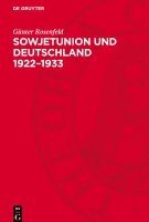 Sowjetunion Und Deutschland 1922-1933 1