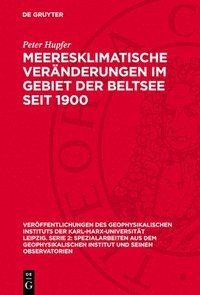 bokomslag Meeresklimatische Veränderungen Im Gebiet Der Beltsee Seit 1900