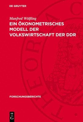 bokomslag Ein Ökonometrisches Modell Der Volkswirtschaft Der DDR