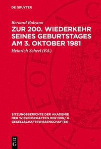 bokomslag Zur 200. Wiederkehr Seines Geburtstages Am 3. Oktober 1981: Dem Wirken Eduard Winters Gewidmet