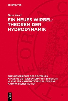 bokomslag Ein Neues Wirbel-Theorem Der Hydrodynamik