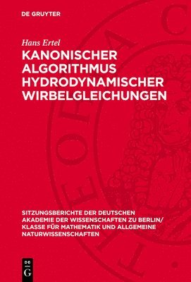 bokomslag Kanonischer Algorithmus Hydrodynamischer Wirbelgleichungen