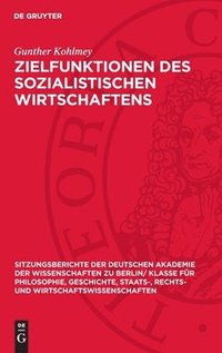 bokomslag Zielfunktionen Des Sozialistischen Wirtschaftens