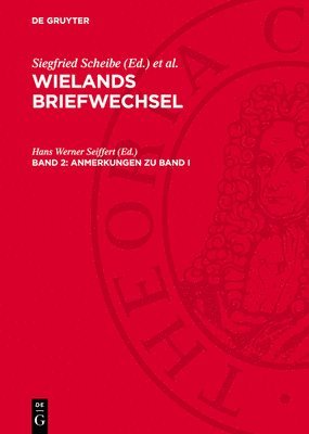 Hans Werner Seiffert - Anmerkungen Zu Band I, Inbunden