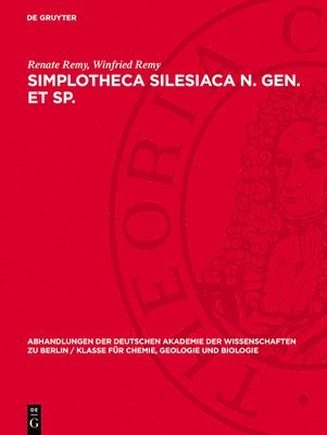 bokomslag Simplotheca Silesiaca N. Gen. Et Sp.