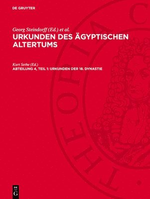 bokomslag Urkunden Der 18. Dynastie: Text Der Hefte 9-12