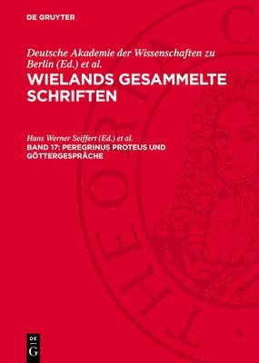 Hans Werner Seiffert, Hans Grantzow, Richard Täufel - Peregrinus Proteus Und Göttergespräche, Inbunden