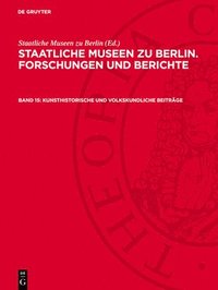 bokomslag Kunsthistorische Und Volkskundliche Beiträge