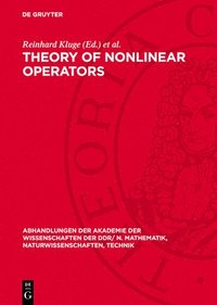 bokomslag Theory of Nonlinear Operators