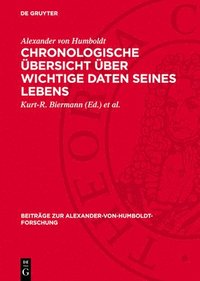 bokomslag Chronologische Übersicht Über Wichtige Daten Seines Lebens