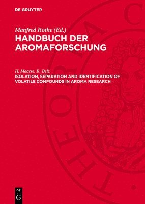 bokomslag Isolation, separation and identification of volatile compounds in aroma research